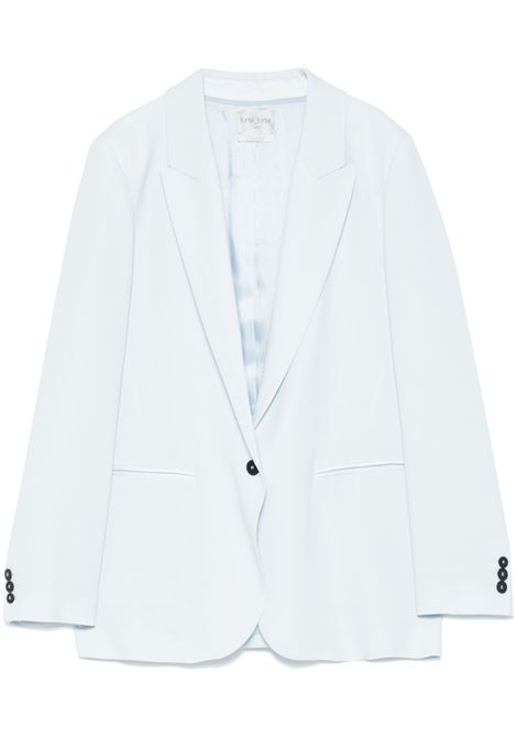 Light blue single-breasted blazer Forte forte - women